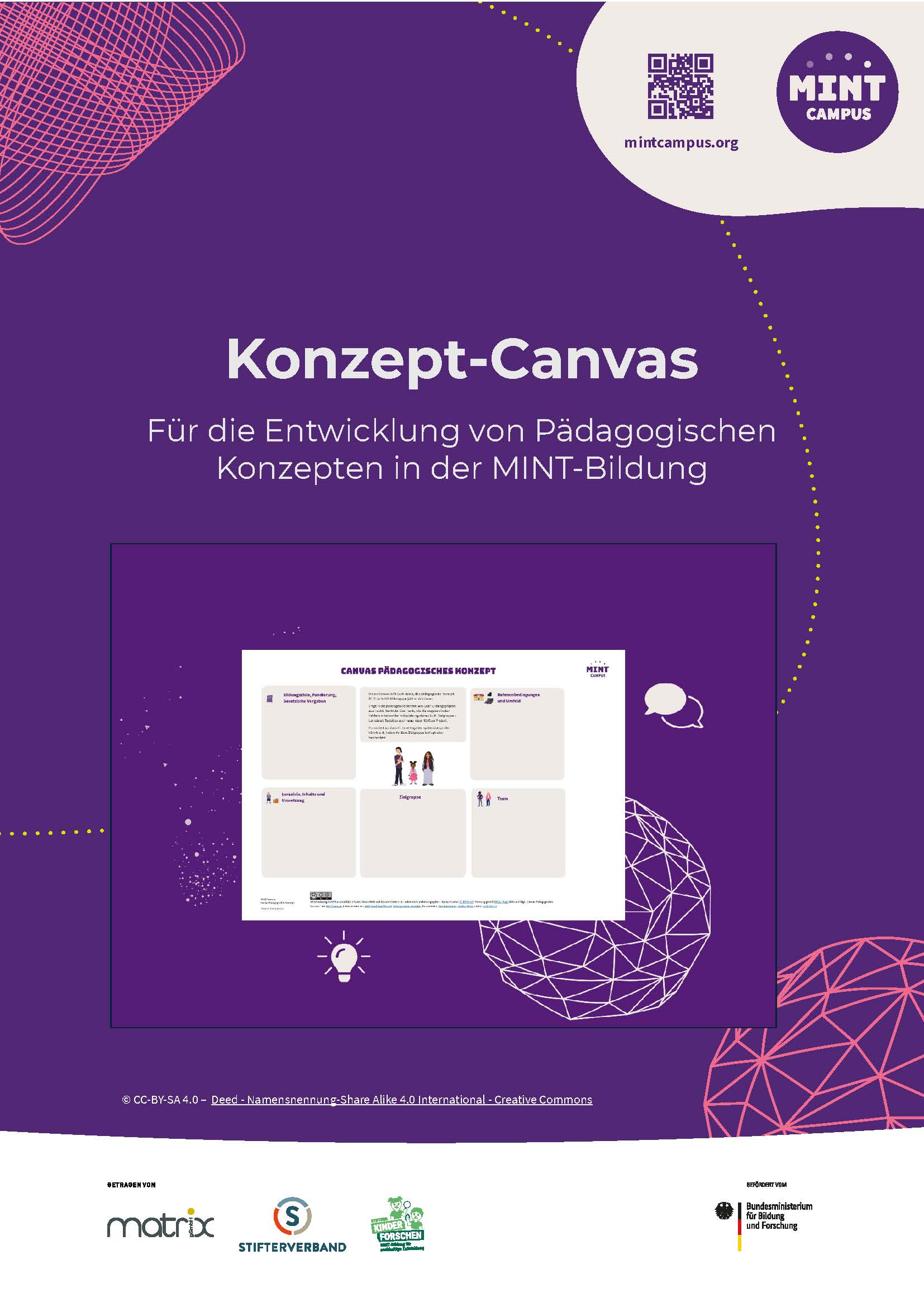 Screenshot des Arbeitsblatts "Konzept-Canvas"